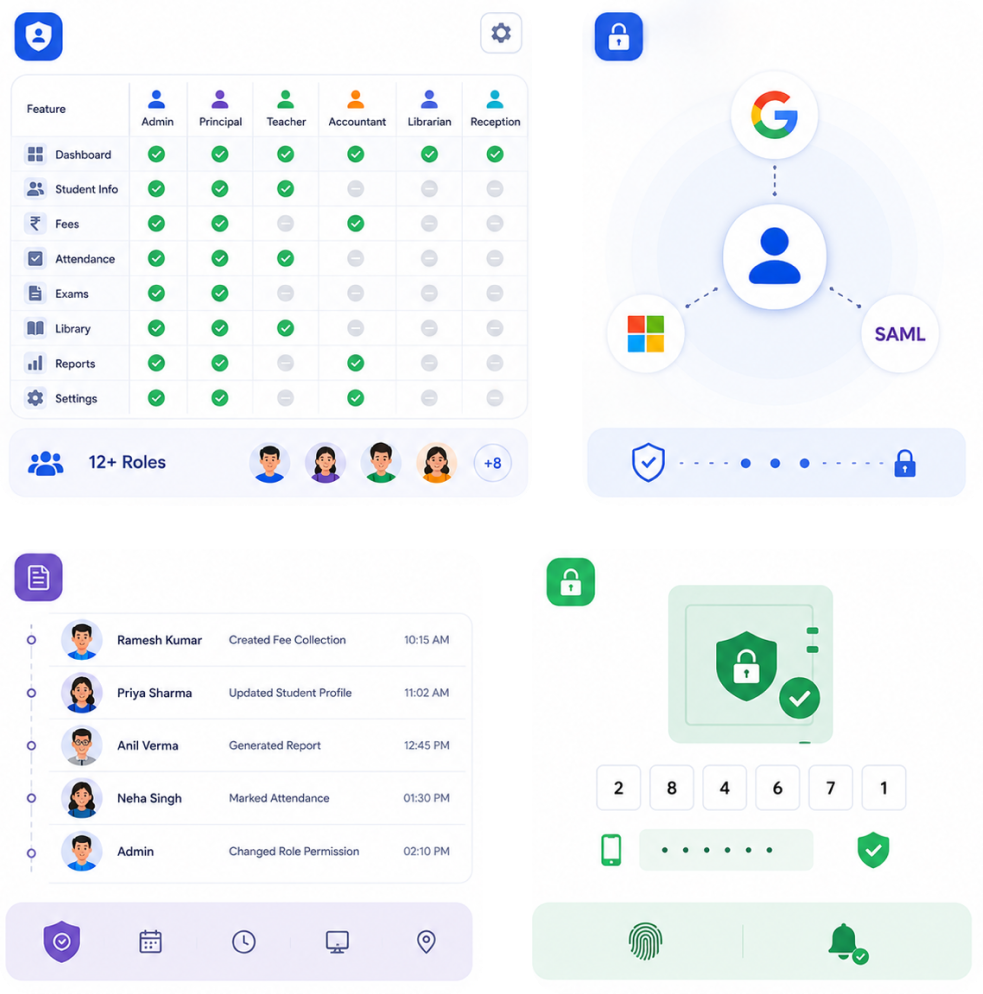 Nucleus role-based access control panel