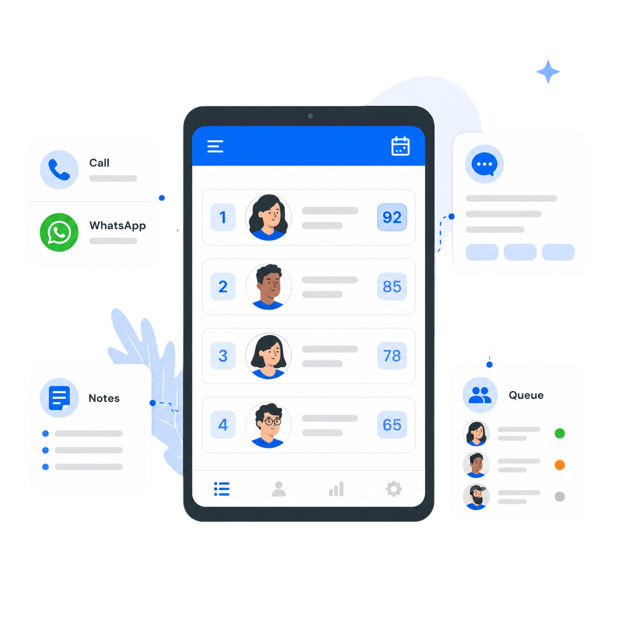 QuickEnroll counsellor mobile app