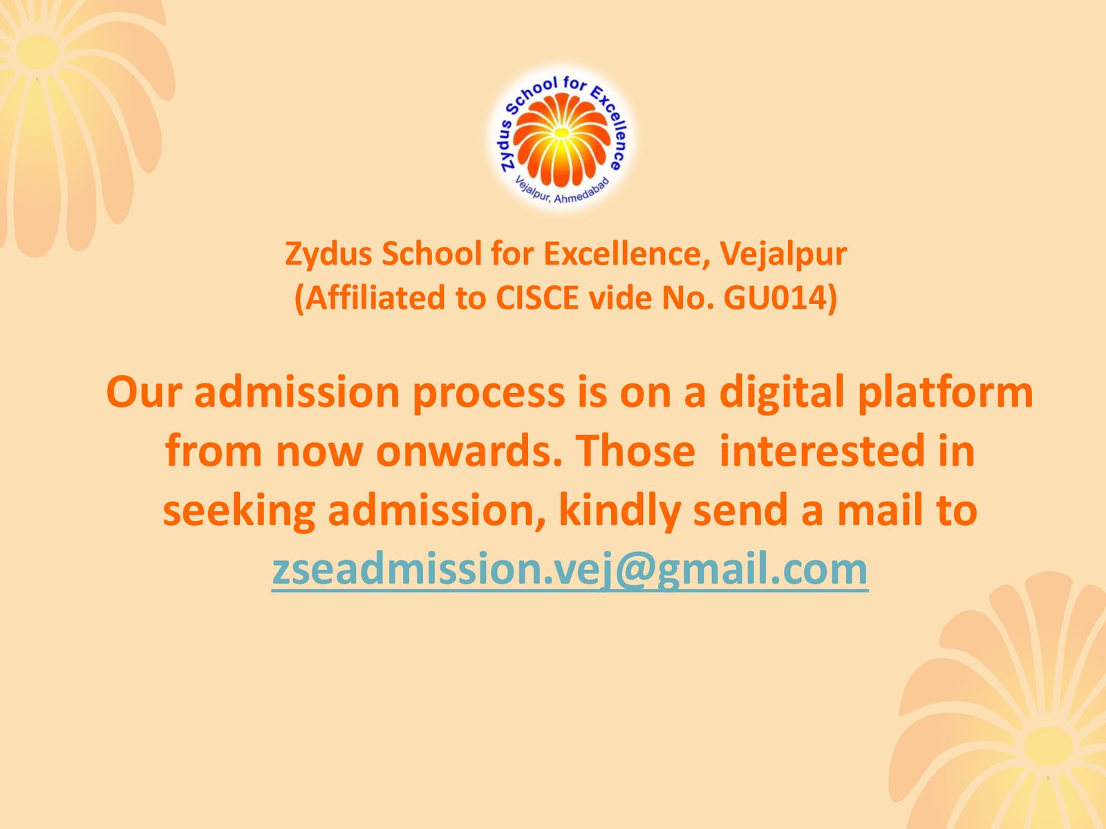 Zydus School for Excellence, Vejalpur campus