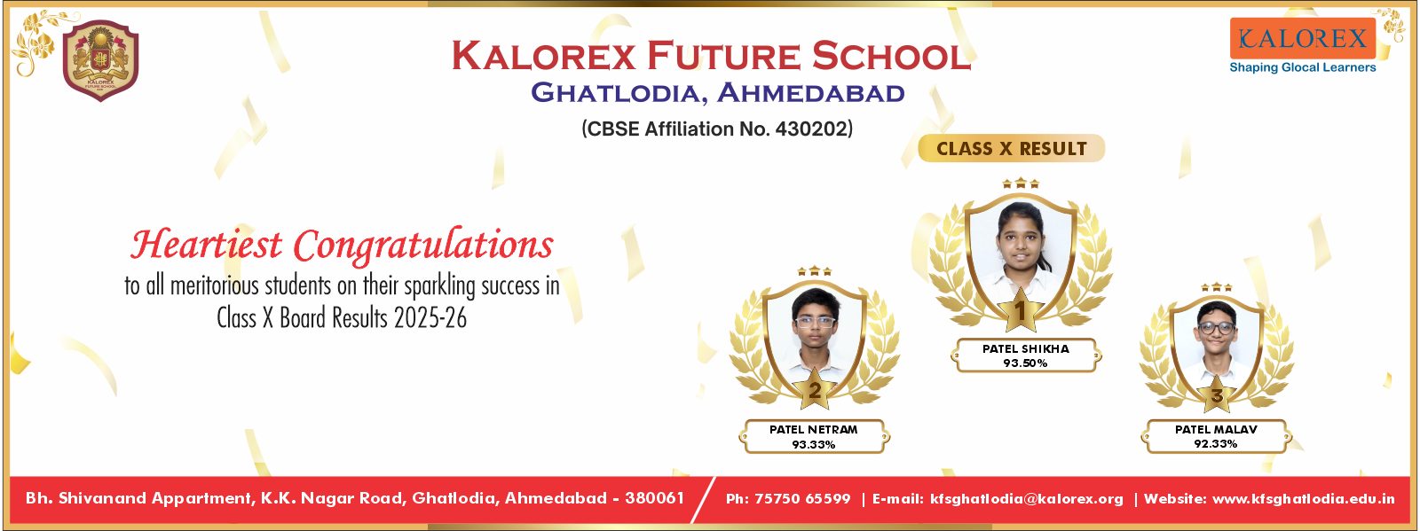 Kalorex Future School, Ghatlodia photo
